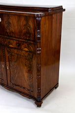 19TH CENTURY, BIEDERMEIER, MAHOGANY, SIDEBOARD, BUFFET, HALFCABINET, AT CA. 1850