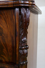 19TH CENTURY, BIEDERMEIER, MAHOGANY, SIDEBOARD, BUFFET, HALFCABINET, AT CA. 1850