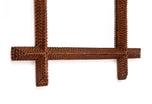19TH CENTURY, AUSTRIA, TRAMP ART, WALL MIRROR, RUSTIC, HANDCARVED