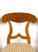 19TH CENTURY, AUSTRIA, BIEDERMEIER NUTWOOD, SHOVEL DINING CHAIRS, SET OF 6