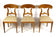 19TH CENTURY, AUSTRIA, BIEDERMEIER NUTWOOD, SHOVEL DINING CHAIRS, SET OF 6