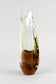 MURANO GLASS, AMBERCOLORED, BROWN, VASE, MID CENTURY, ITALY, 1960/70
