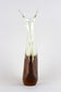 MURANO GLASS, AMBERCOLORED, BROWN, VASE, MID CENTURY, ITALY, 1960/70