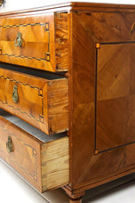 18TH CENTURY, AUSTRIA, CHERRYWOOD CHEST OF DRAWERS, JOSEPHINISM