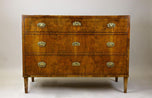 19TH CENTURY, AUSTRIA, NUTWOOD CHEST, WRITING, COMMODE
