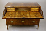19TH CENTURY, AUSTRIA, NUTWOOD CHEST, WRITING, COMMODE