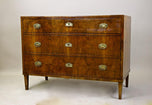 19TH CENTURY, AUSTRIA, NUTWOOD CHEST, WRITING, COMMODE