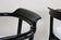 PAIR OF BLACK ARMCHAIRS, WHITE LEATHER, THONET, AUSTRIA, 1980