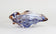 MID CENTURY, ITALY, MURANO GLASS BOWL, BLUE, AMBER, 1960