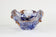 MID CENTURY, ITALY, MURANO GLASS BOWL, BLUE, AMBER, 1960