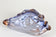 MID CENTURY, ITALY, MURANO GLASS BOWL, BLUE, AMBER, 1960