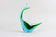 MID CENTURY, ITALY, MURANO GLASS FISH, BLUE, GREEN