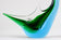 MID CENTURY, ITALY, MURANO GLASS FISH, BLUE, GREEN