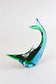MID CENTURY, ITALY, MURANO GLASS FISH, BLUE, GREEN