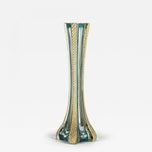 MURANO GLASS VASE, EARLY 20TH CENTURY, ITALY, GOLD ACCENTS
