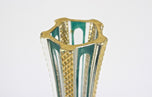 MURANO GLASS VASE, EARLY 20TH CENTURY, ITALY, GOLD ACCENTS