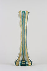 MURANO GLASS VASE, EARLY 20TH CENTURY, ITALY, GOLD ACCENTS