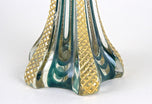 MURANO GLASS VASE, EARLY 20TH CENTURY, ITALY, GOLD ACCENTS