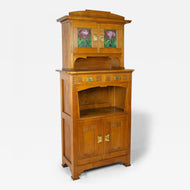 ART NOUVEAU, OAKWOOD, CABINET, TIFFANY, 1910