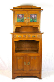 ART NOUVEAU, OAKWOOD, CABINET, TIFFANY, 1910