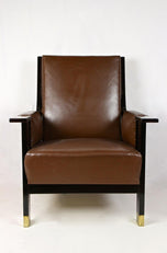 ART NOUVEAU, 20TH CENTURY, PALISANDER ARMCHAIR, MOTHER OF PEARL, AUSTRIA, CA 1905