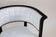 BLACK THONET ARMCHAIR, WHITE LEATHER, MARCEL KAMMERER, 1980