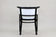 BLACK THONET ARMCHAIR, WHITE LEATHER, MARCEL KAMMERER, 1980