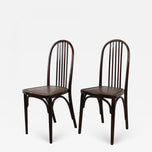 PAIR, ART NOUVEAU, THONET, CHAIRS, JOSEF HOFFMANN, 1906