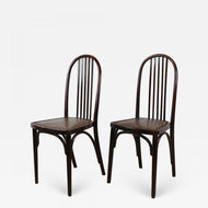 PAIR, ART NOUVEAU, THONET, CHAIRS, JOSEF HOFFMANN, 1906