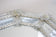 OCTAGONAL, MURANO GLASS MIRROR, ENGRAVINGS, GLASS FLOWERS, SIGNED, IT, 1970S
