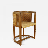 20TH CENTURY, ART NOUVEAU, ELMWOOD, ARMCHAIR, PRAG-RUDNIKER, VIENNA