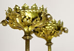 19TH CENTURY, AUSTRIA, BAROQUE, CANDLE WALL SCONCES, PAIR