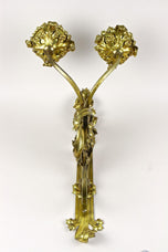 19TH CENTURY, AUSTRIA, BAROQUE, CANDLE WALL SCONCES, PAIR