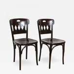 ART NOUVEAU, BENTWOOD, CHAIRS, J&J KOHN, VIENNA, 1910