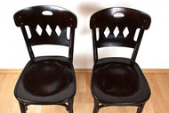 ART NOUVEAU, BENTWOOD, CHAIRS, J&J KOHN, VIENNA, 1910