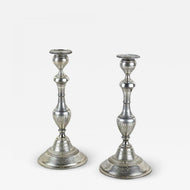 19TH CENTURY, AUSTRIA, SILVER, PAIR OF CANDLESTICKS, DIANA HEAD