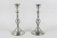 19TH CENTURY, AUSTRIA, SILVER, PAIR OF CANDLESTICKS, DIANA HEAD