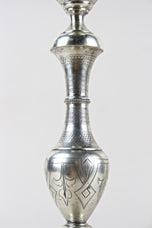 19TH CENTURY, AUSTRIA, SILVER, PAIR OF CANDLESTICKS, DIANA HEAD
