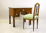 19TH CENTURY, AUSTRIA, BIEDERMEIER WRITING DESK, NUTWOOD, CIRCA 1830