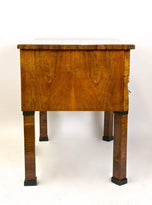 19TH CENTURY, AUSTRIA, BIEDERMEIER WRITING DESK, NUTWOOD, CIRCA 1830