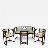 ART NOUVEAU, BENTWOOD, SALON SUITE, JOSEF HOFFMANN, AUSTRIA, 1905