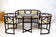 ART NOUVEAU, BENTWOOD, SALON SUITE, JOSEF HOFFMANN, AUSTRIA, 1905