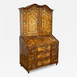 18TH CENTURY, GERMANY, BAROQUE, NUTWOOD, WRITING CABINET