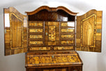 18TH CENTURY, GERMANY, BAROQUE, NUTWOOD, WRITING CABINET