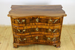 18TH CENTURY, SOUTH GERMANY, NUTWOOD, BAROQUE, CHEST OF DRAWERS, COMMODE