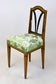 18TH CENTURY, AUSTRIA, CHERRYWOOD SIDE CHAIR, NEWLY UPHOLSTERED