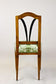 18TH CENTURY, AUSTRIA, CHERRYWOOD SIDE CHAIR, NEWLY UPHOLSTERED