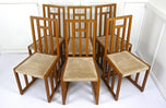 20TH CENTURY, AUSTRIA, ART NOUVEAU DINING CHAIRS, JOSEF HOFFMANN, SET OF 6