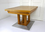 20TH CENTURY, AUSTRIA, OAKWOOD DINING TABLE, EXTENDABLE
