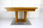20TH CENTURY, AUSTRIA, OAKWOOD DINING TABLE, EXTENDABLE
